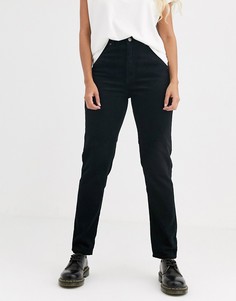 Вельветовые джинсы в винтажном стиле с завышенной талией Dr Denim - Nora-Черный