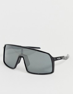 Черные солнцезащитные очки с черными стеклами Oakley Sutro-Красный