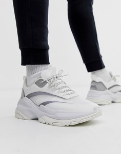 Белые кроссовки на массивной подошве ASOS DESIGN-Белый