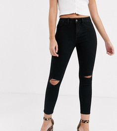 Черные облегающие джинсы New Look Petite-Черный