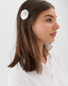 Заколка для волос с мраморным эффектом ASOS DESIGN-Мульти