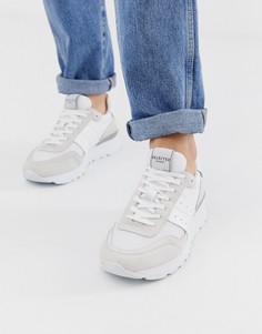 Кроссовки с отделкой из сетки Selected Homme-Белый