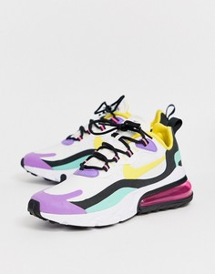Кроссовки со вставками Nike Air Max 270 React-Белый