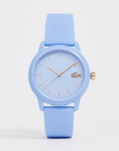 Голубые силиконовые часы Lacoste 12.12-Синий