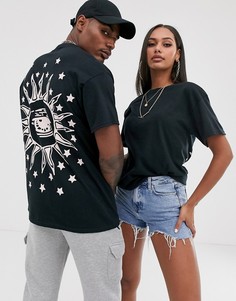 Футболка унисекс с графическим принтом на спине HNR LDN-Черный Honour