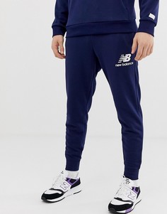 Темно-синие узкие джоггеры New Balance-Темно-синий