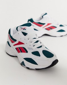 Бело-бирюзовые кроссовки Reebok Aztrek 96-Белый