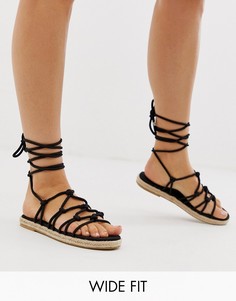 Эспадрильи для широкой стопы ASOS DESIGN Jester-Черный