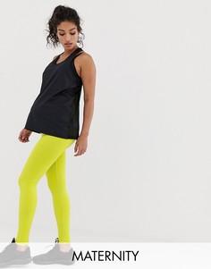 Бесшовные эластичные леггинсы ASOS 4505 Maternity-Зеленый