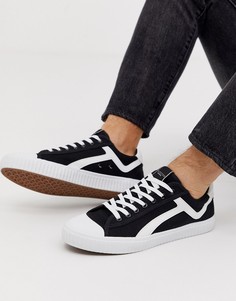 Парусиновые кроссовки Selected Homme-Черный