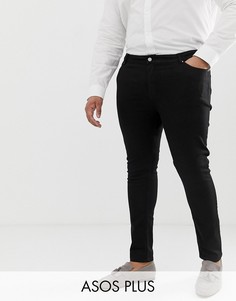 Черные джинсы скинни ASOS DESIGN Plus-Черный