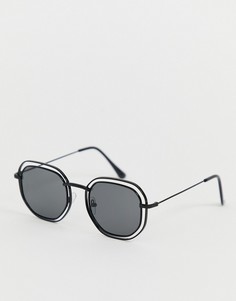 Черные квадратные солнцезащитные очки AJ Morgan-Черный