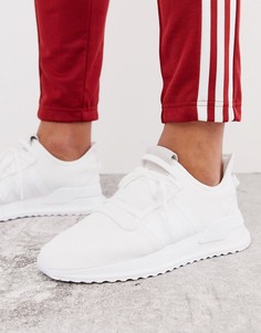 Белые кроссовки для бега adidas Originals U-path-Белый