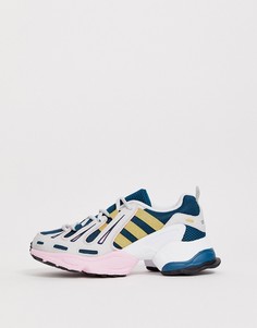 Темно-синие кроссовки с розовой отделкой adidas Originals - EQT Gazelle-Темно-синий