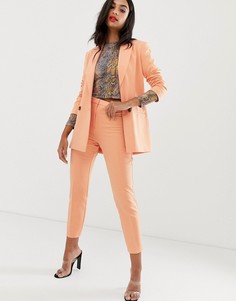 Зауженные брюки ASOS DESIGN Сantaloupe-Розовый