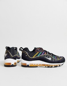 Черные кроссовки Nike Air Max 98-Белый