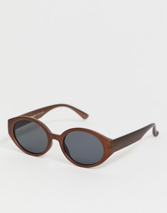 Солнцезащитные очки \кошачий глаз\" в оправе бронзового цвета AJ Morgan-Коричневый