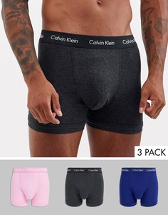 Комплект из 3 эластичных боксеров-брифов Calvin klein-Мульти