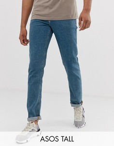 Выбеленные узкие джинсы ASOS DESIGN Tall-Синий