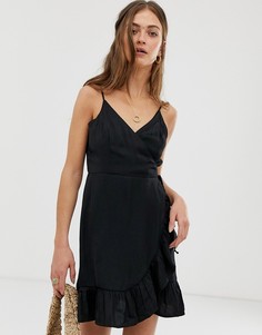 Платье с запахом Free People All My Love-Черный