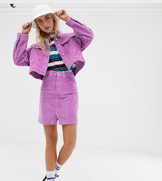 Вельветовая мини-юбка COLLUSION-Фиолетовый