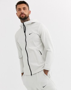 Серый свитшот на молнии Nike Tech Pack