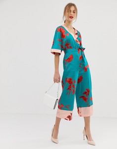 Комбинезон с запахом Ted Baker Summerr fantasia-Мульти