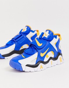 Сине-белые кроссовки Nike Barrage-Синий