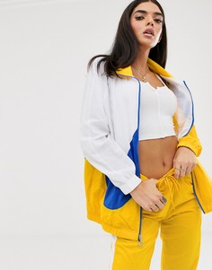 Желтая спортивная oversize-куртка с галочкой Nike-Желтый