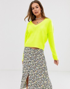 Джемпер с V-образным вырезом Brave Soul - Kansas-Зеленый