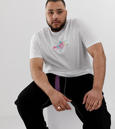 Свободная футболка с вышивкой ASOS DESIGN x glaad& Plus-Белый