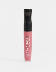 Жидкая матовая губная помада Rimmel Stay Matte, 5,5 мл — Rose and Shine-Розовый