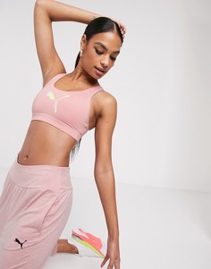 Розовый бюстгальтер Puma Training powershape