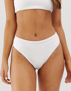 Белые плавки бикини с завышенной талией Twiin Petra-Белый