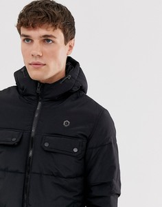 Черная дутая куртка Jack & Jones-Черный