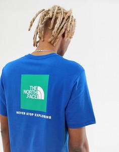 Синяя футболка The North Face-Синий
