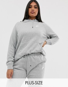 Худи серого цвета Nike plus essentials-Серый