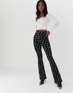 Расклешенные леггинсы с цветочным принтом ASOS DESIGN Tall-Мульти