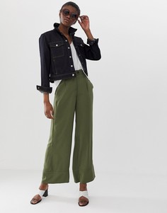 Широкие брюки Vero Moda-Зеленый