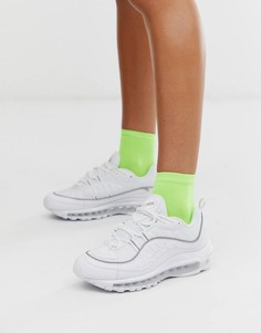 Белые кроссовки Nike Air Max 98-Белый