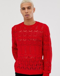 Свободный оранжевый джемпер ASOS DESIGN