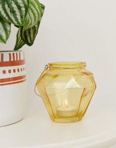 Желтый небольшой подсвечник-фонарь Chickidee