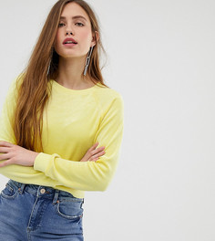 Желтый велюровый свитшот Miss Selfridge