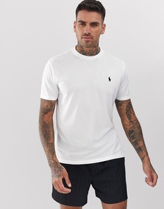 Белая футболка с логотипом в виде игрока в поло Polo Ralph Lauren Performance-Белый