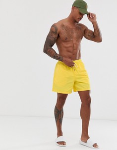 Желтые узкие шорты для плавания с логотипом Polo Ralph Lauren - Traveler-Желтый