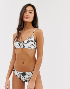Плавки-бикини с мраморным принтом Calvin Klein-Мульти