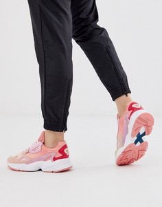 Кораллово-розовые кроссовки adidas Originals Falcon-Розовый