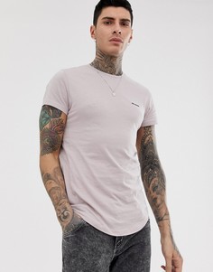 Розовая футболка со вставкой Religion-Розовый