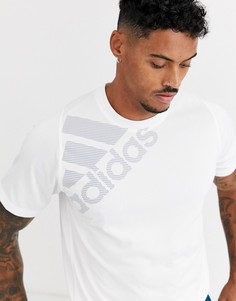Белая футболка с логотипом adidas Training-Белый