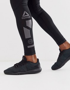 Черные кроссовки Reebok Training flexagon-Черный
